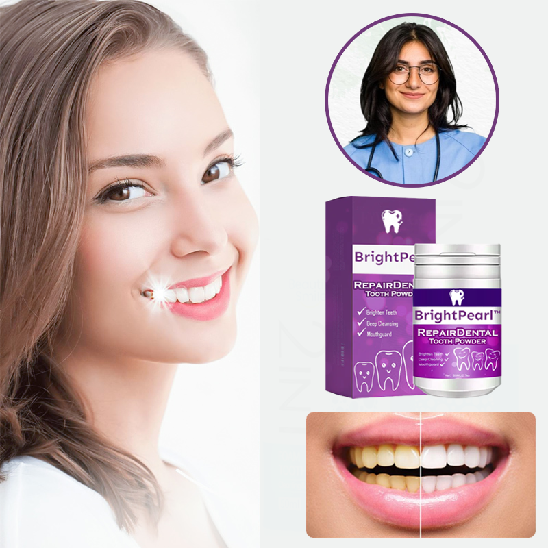 BrightPearl™ | Poudre de réparation et de blanchiment des dents 