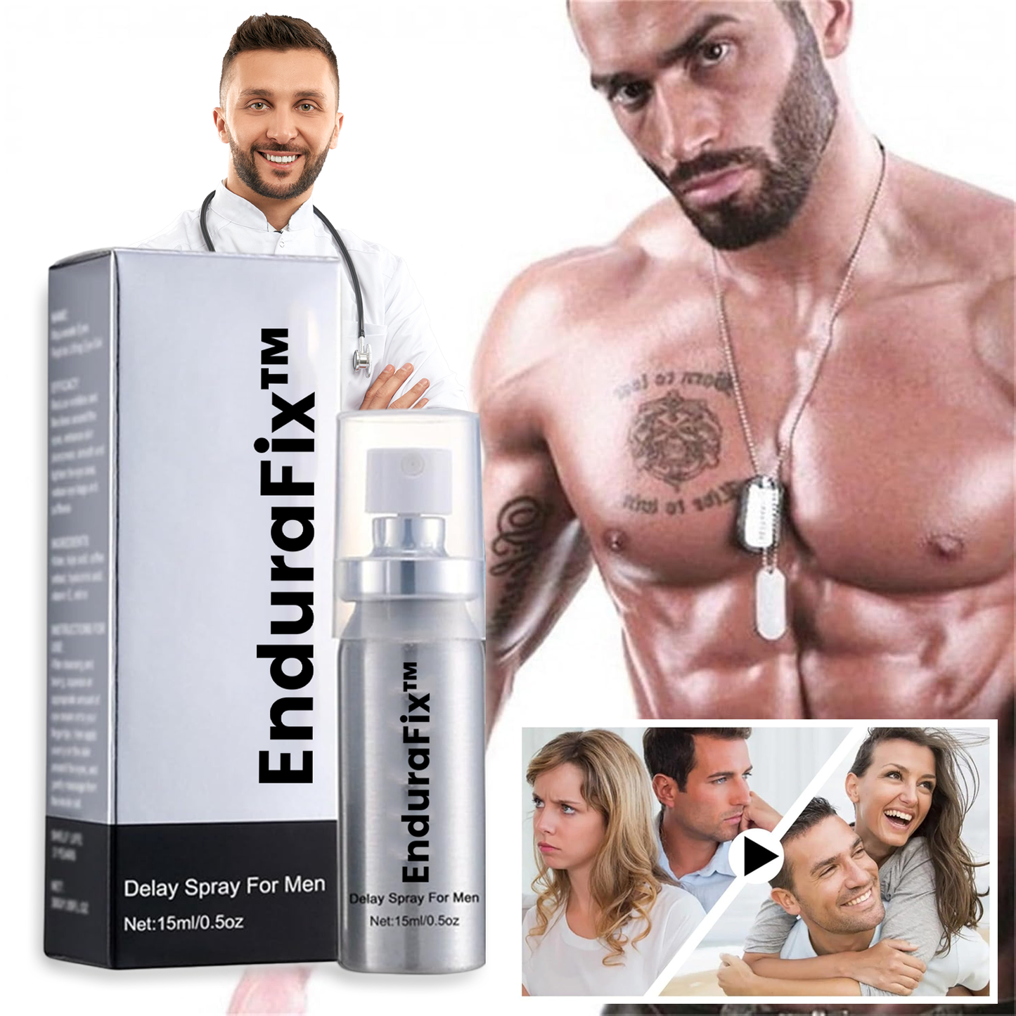 EnduraFix™ | Spray retardateur extra fort pour l'homme actif 