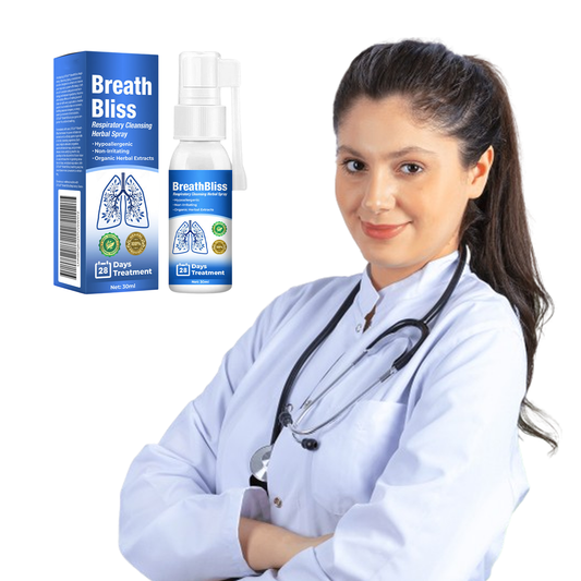 BreathBliss™ | Spray Detergente alle Erbe per le Vie Respiratorie 