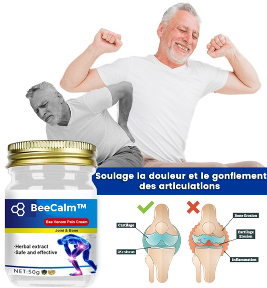 BeeCalm™ | Crème cicatrisante contre les douleurs articulaires et osseuses au venin d'abeille 