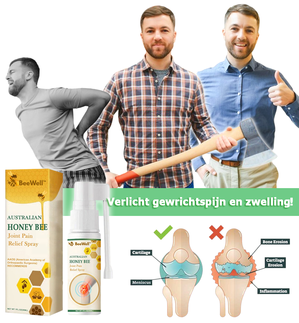 BeeWell™ | Bijengif voor pijnverlichting en botgenezing in een spray