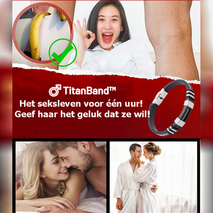 TitanBand™ | Titanband Heren Magnetische Leren Armband