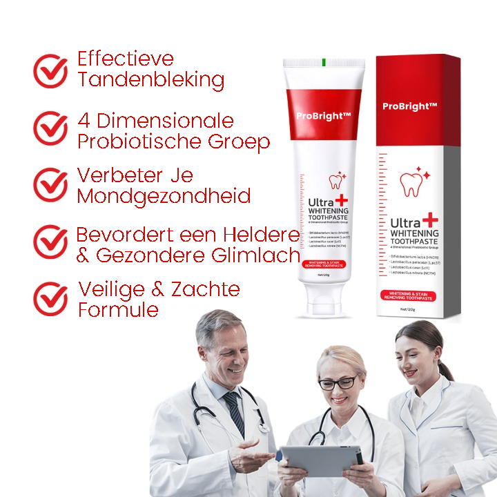 ProBright™ | Dentifrice blanchissant aux probiotiques 