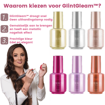 GlintGleam™ | Superbe vernis à ongles miroir métallique 