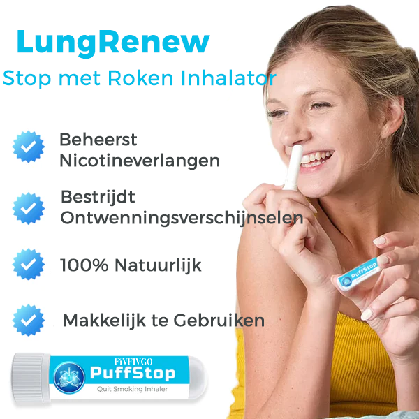 LungRenew™ | Inhalator voor Stoppen met Roken