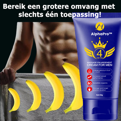 AlphaPro™ | Energie en Kracht Massagecrème voor Mannen