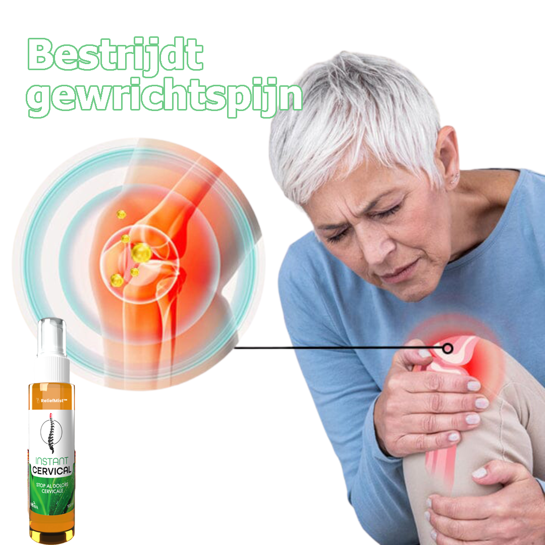 ReliefMist™ | Directe pijnverlichtingsspray voor de nek, spieren en gewrichten