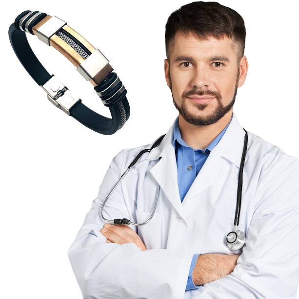 TitanBand™ | Bracciale in pelle magnetica da uomo Titanband 