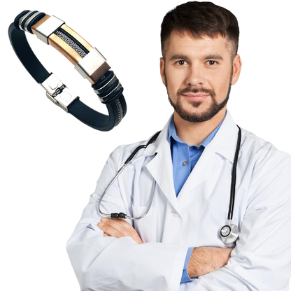 TitanBand™ | Bracciale in pelle magnetica da uomo Titanband 