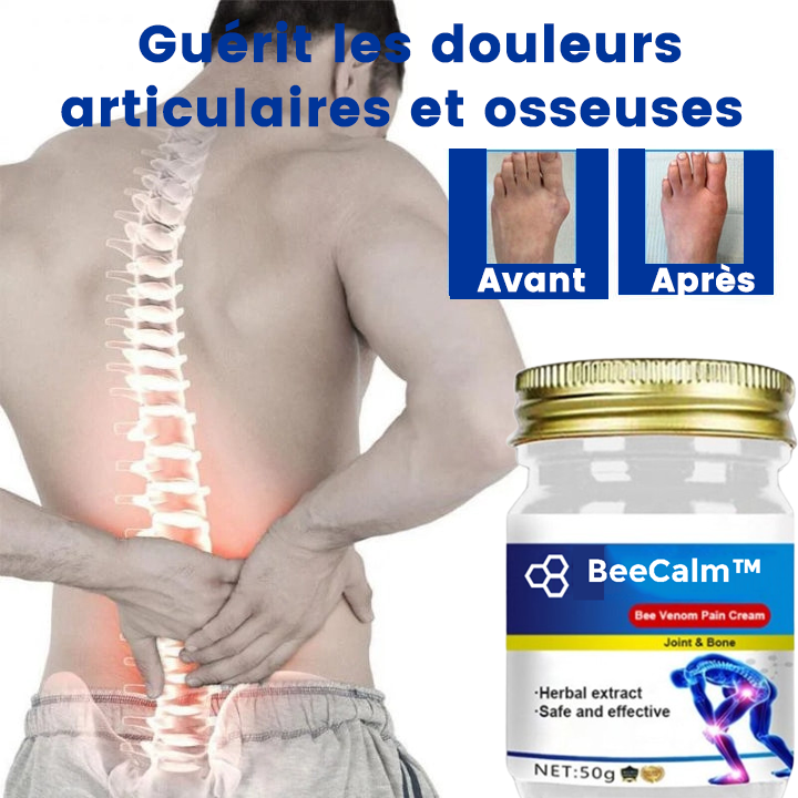 BeeCalm™ | Crème Apaisante pour les Douleurs Articulaires et Osseuses au Venin d'Abeille