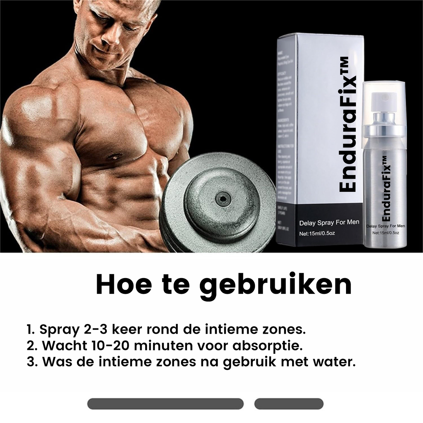 EnduraFix™ | Spray retardateur extra fort pour l'homme actif 