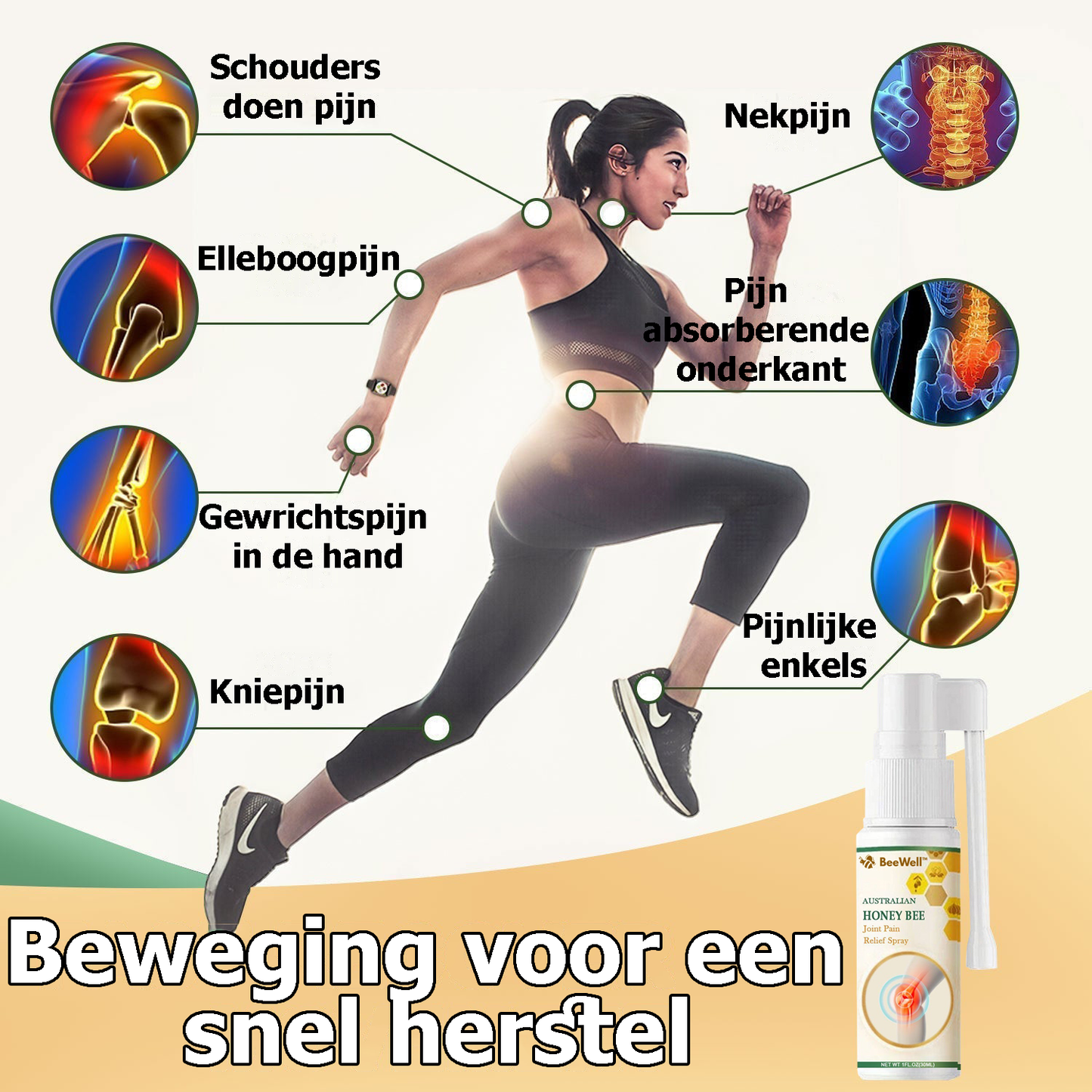 BeeWell™ | Bijengif voor pijnverlichting en botgenezing in een spray