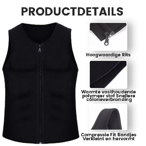 MachoVest™ | Gilet de compression à fermeture éclair pour gynécomastie 