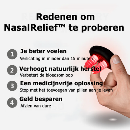 NasalRelief™ | Appareil de thérapie par la lumière rouge pour le nez 