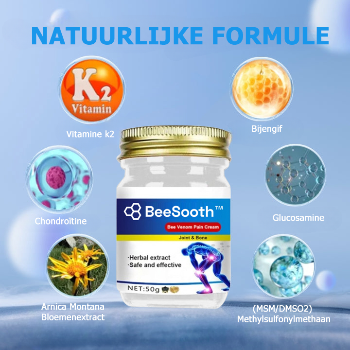 BeeSooth™ | Geneeskrachtige crème voor gewrichts- en botpijn met bijengif