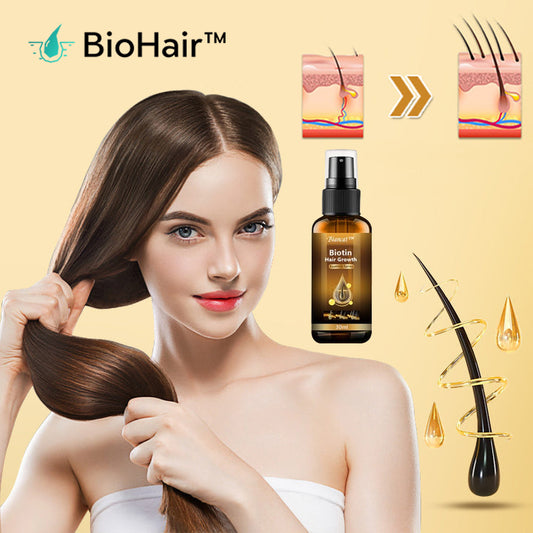 BioHair™ | Spray d'essence de croissance des cheveux à la biotine ! 