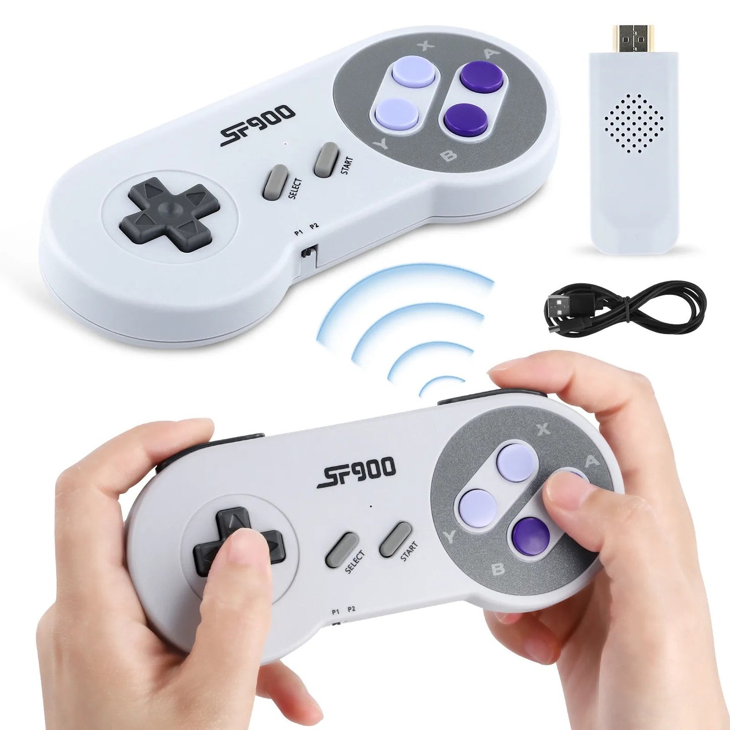 QuestTendo™ | Retro Spelconsole + 2 Controllers"