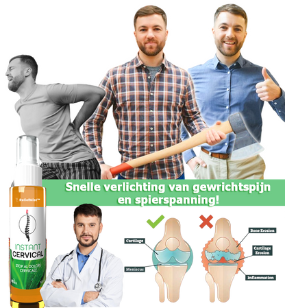 ReliefMist™ | Directe pijnverlichtingsspray voor de nek, spieren en gewrichten