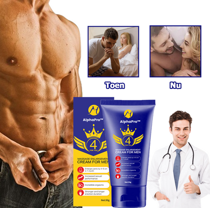 AlphaPro™ | Energie en Kracht Massagecrème voor Mannen