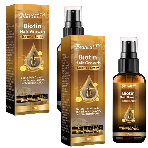 2x BioHair™ | Spray all'essenza per la crescita dei capelli alla biotina! 