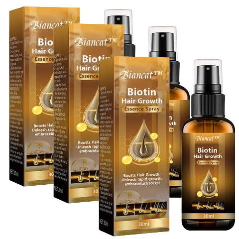 3x BioHair™ | Spray all'essenza per la crescita dei capelli alla biotina! 