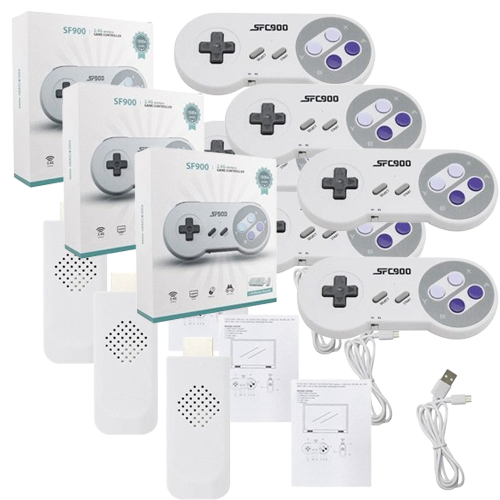 QuestTendo™ | Console per videogiochi retrò + 2 controller" 