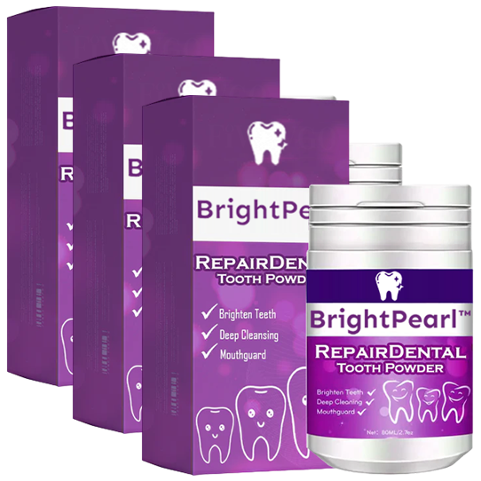 BrightPearl™ | Poudre de réparation et de blanchiment des dents 