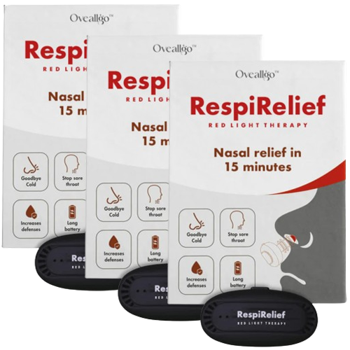 NasalRelief™ | Appareil de thérapie par la lumière rouge pour le nez 