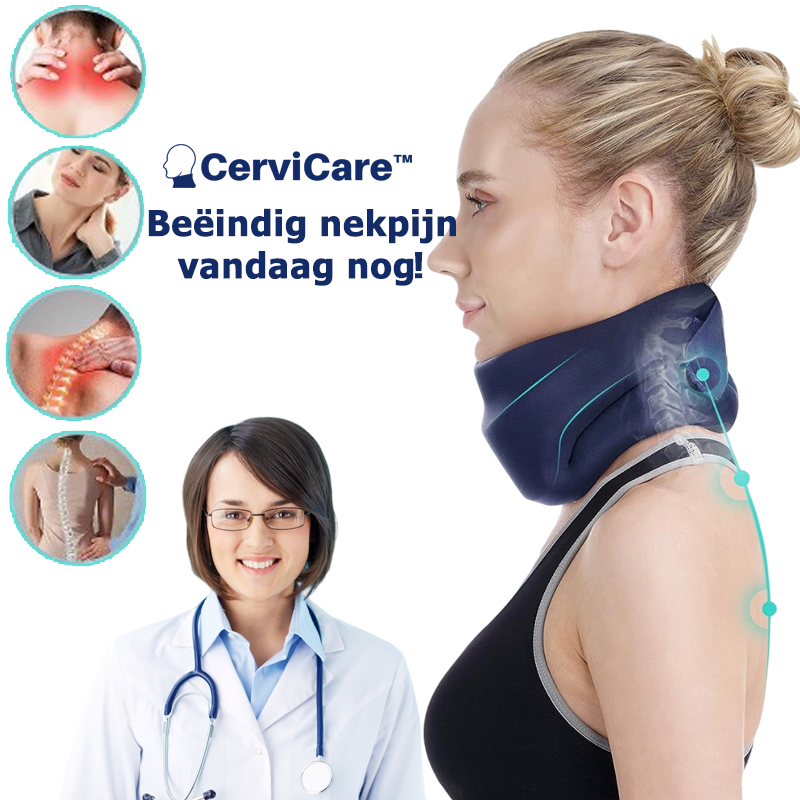 CerviCare™ | Zeg in enkele seconden vaarwel tegen nekpijn en snurken!