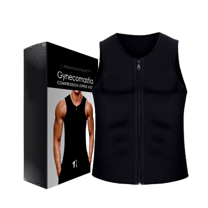 MachoVest™ | Gilet de compression à fermeture éclair pour gynécomastie 