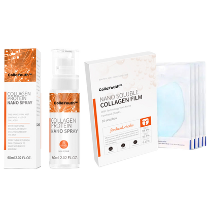 CollaYouth™ | Coffret Anti-Âge Spray &amp; Masque Collagène Nano 