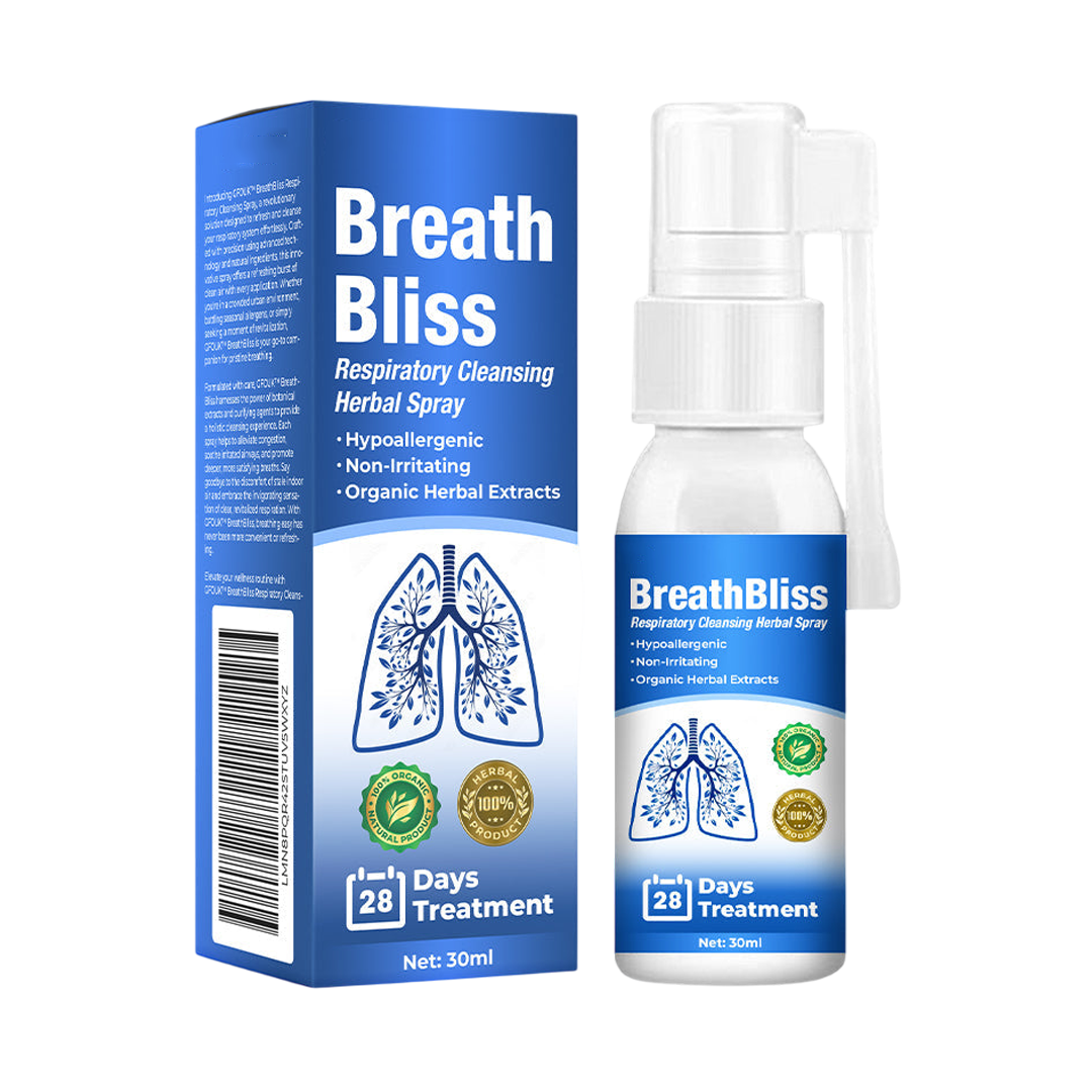 BreathBliss™ | Spray Detergente alle Erbe per le Vie Respiratorie 