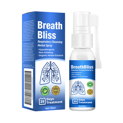 BreathBliss™ | Spray Detergente alle Erbe per le Vie Respiratorie 