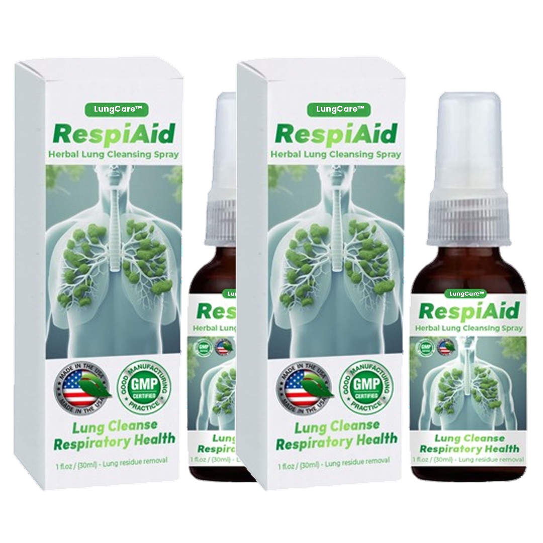 Aide pulmonaire™ | Spray nettoyant pour poumons à base de plantes 