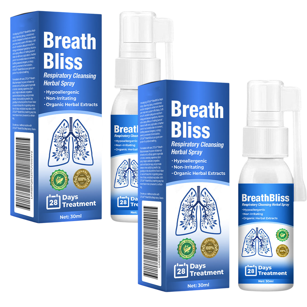 BreathBliss™ | Spray Detergente alle Erbe per le Vie Respiratorie 