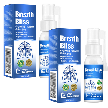 BreathBliss™ | Spray Detergente alle Erbe per le Vie Respiratorie 