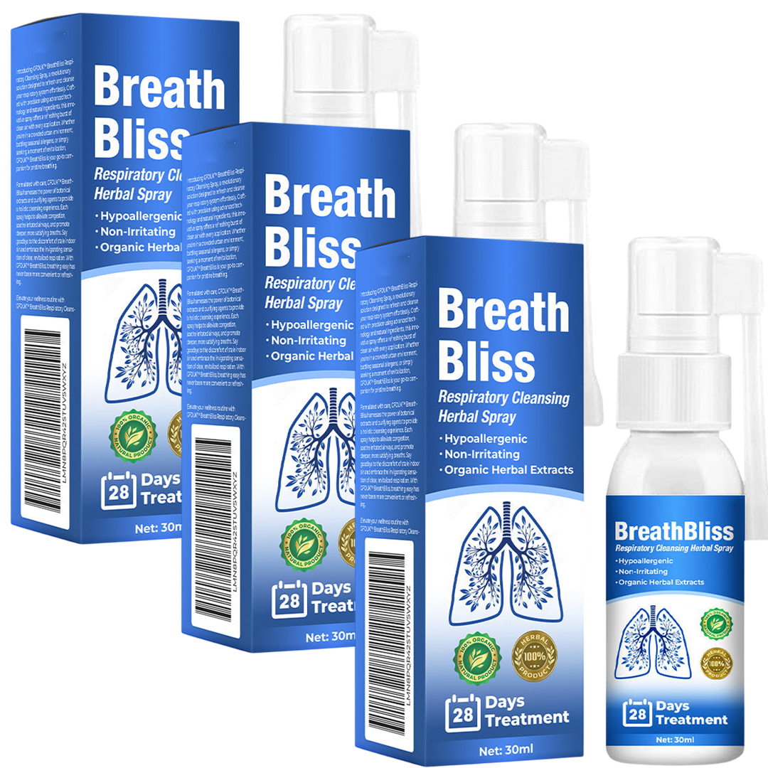 BreathBliss™ | Spray Detergente alle Erbe per le Vie Respiratorie 