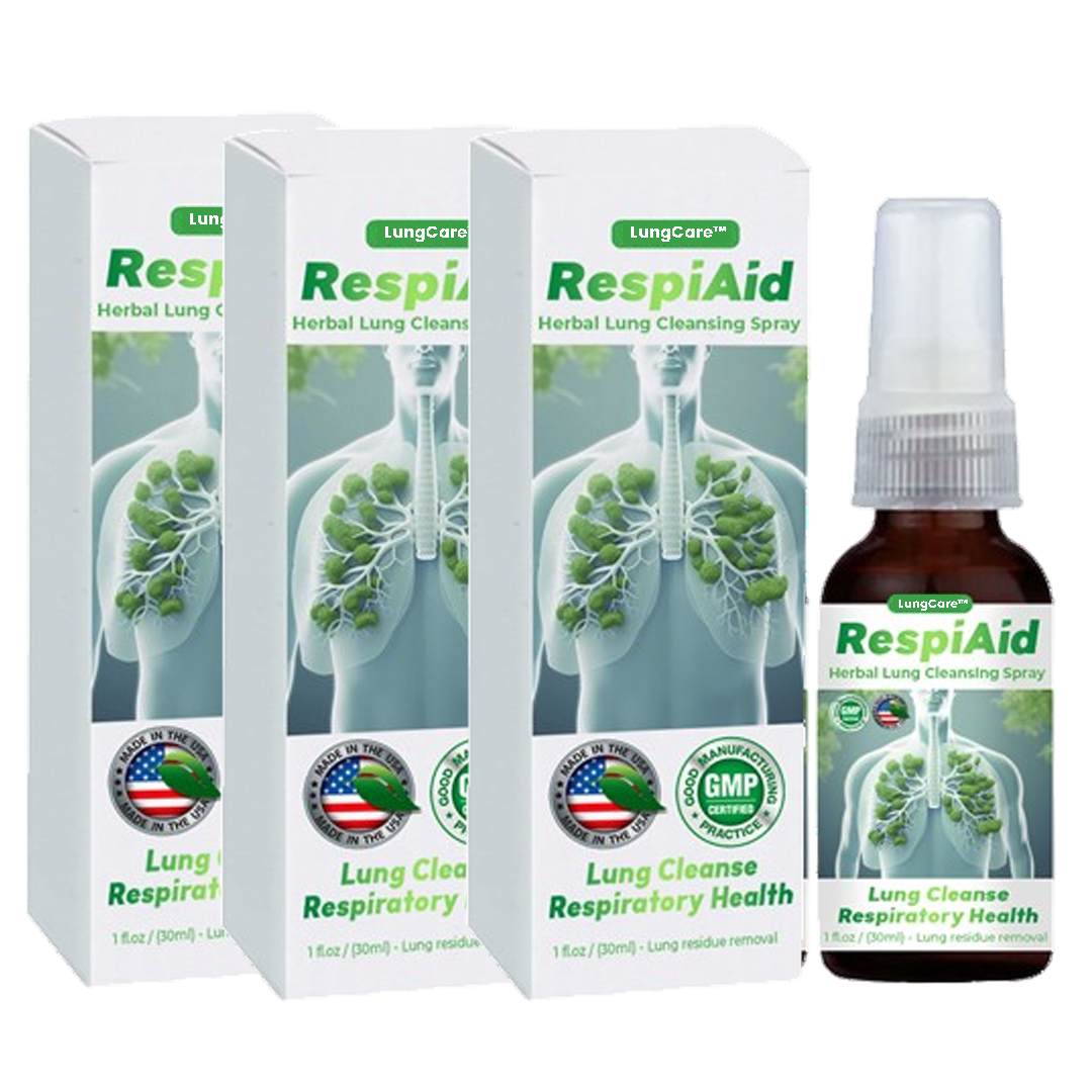 Aide pulmonaire™ | Spray nettoyant pour poumons à base de plantes 