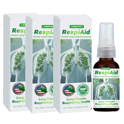 Aide pulmonaire™ | Spray nettoyant pour poumons à base de plantes 