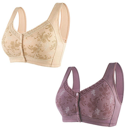 Vita sana™ | Reggiseno in cotone con chiusura frontale