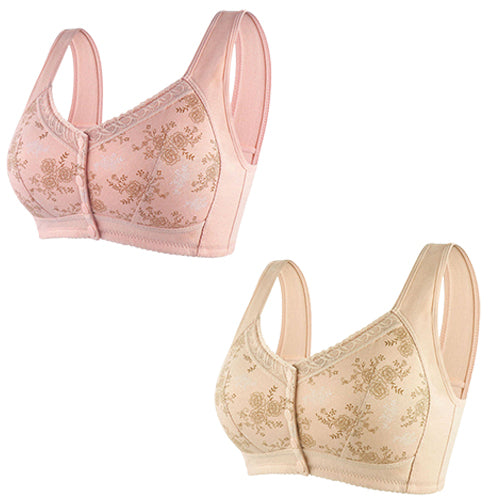 Vita sana™ | Reggiseno in cotone con chiusura frontale