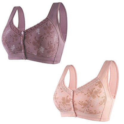 Vita sana™ | Reggiseno in cotone con chiusura frontale