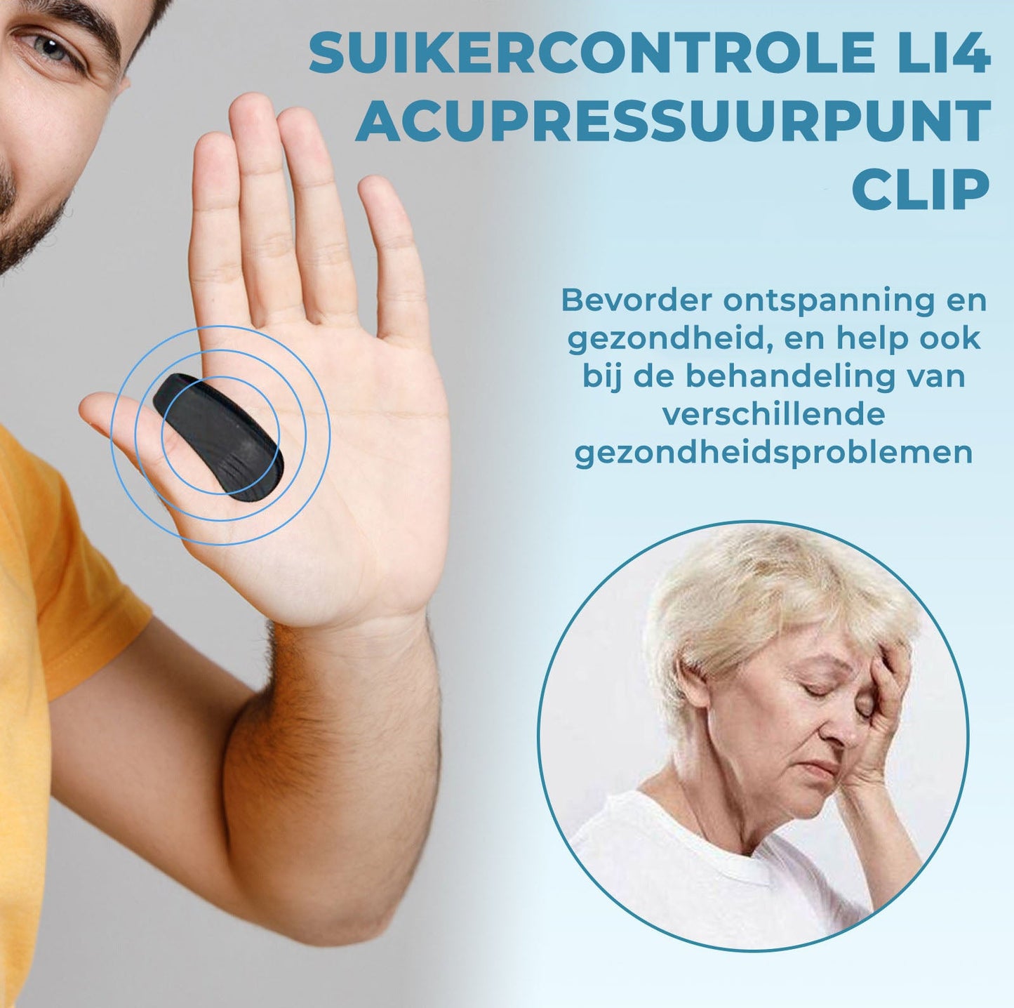 GlucoClip™ | Clip de point d'acupression Sugar Control LI4 