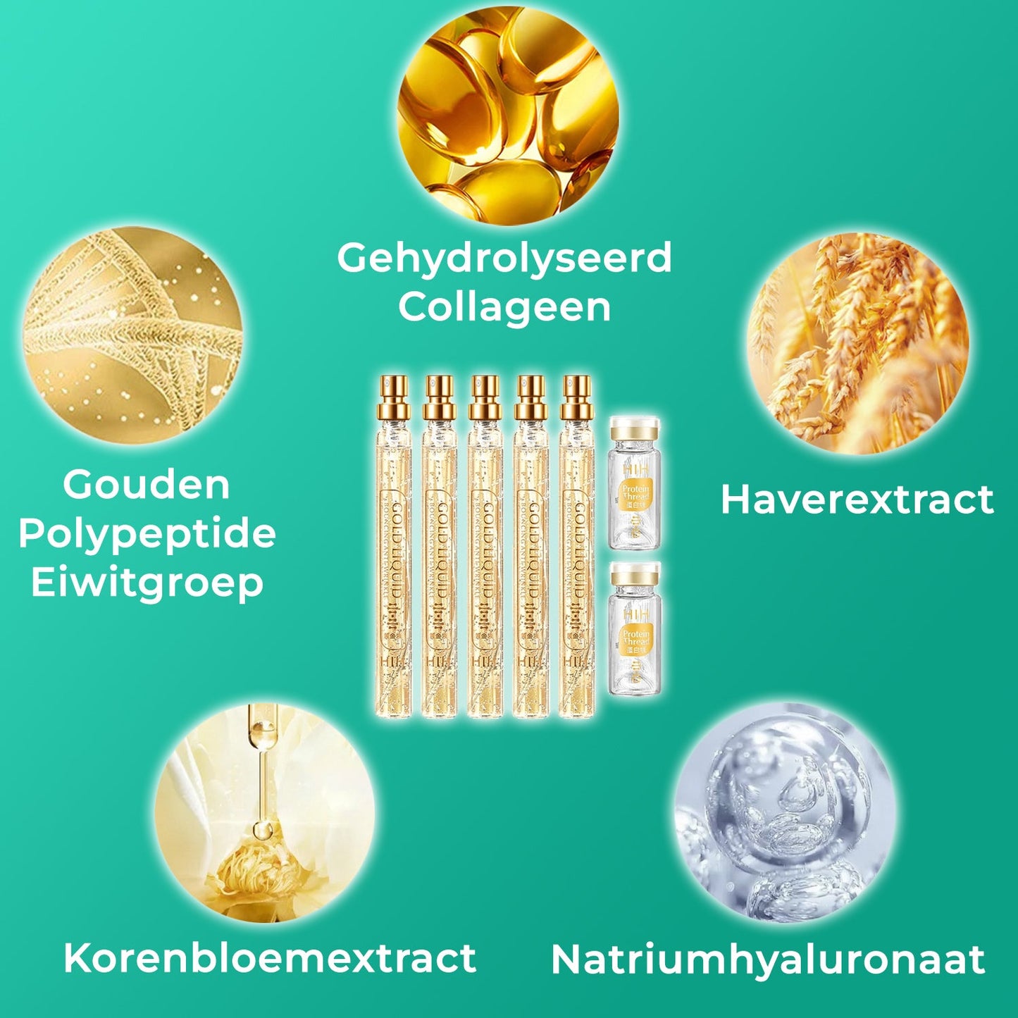 ThreadLift Gold™ | 24K Proteïne Collageen Gezichtslift Draad