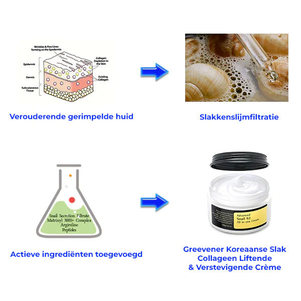 OuderdomWeg™ | Koreaanse Slak Collageen Crème