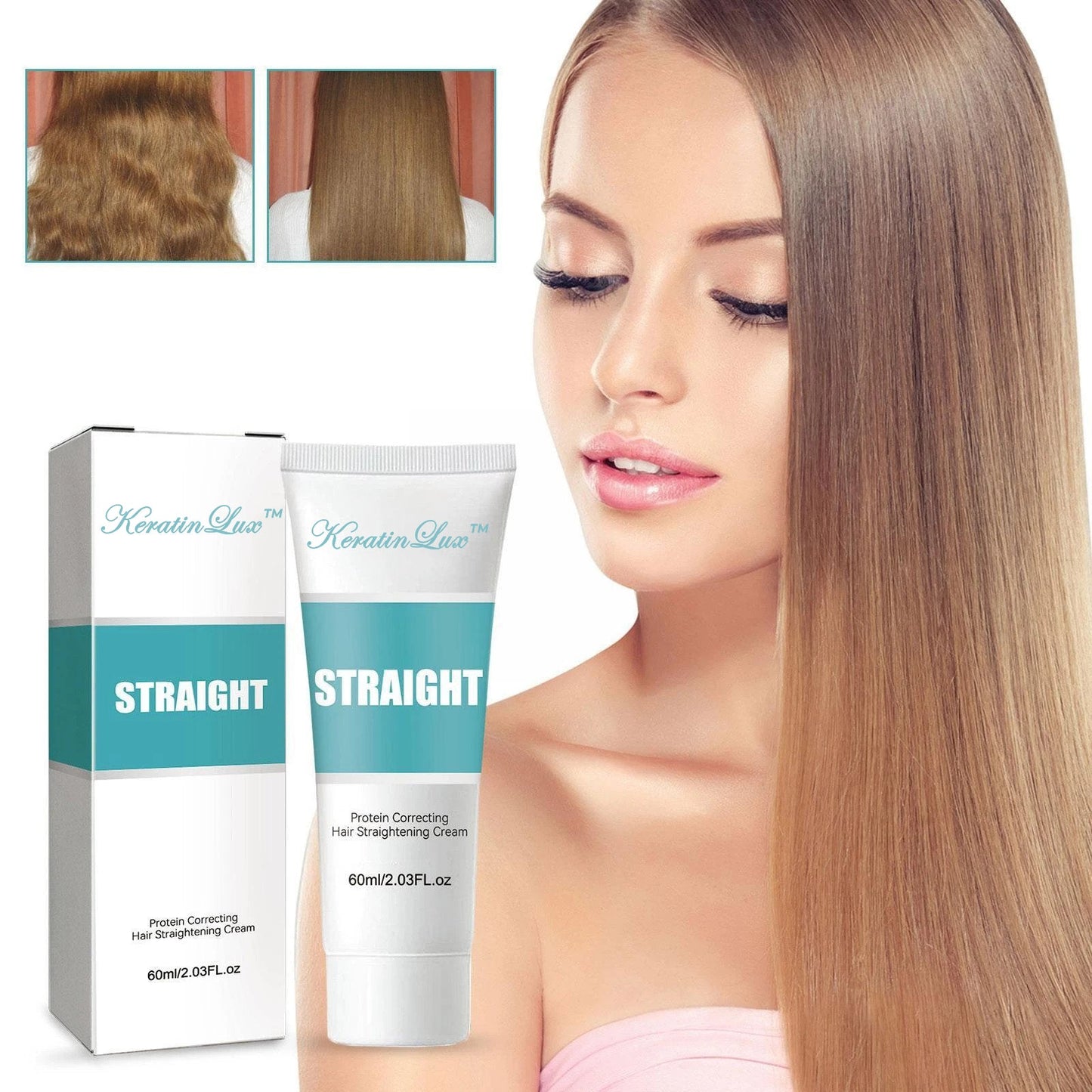 KeratinLux™ | Crema per capelli correttiva e lisciante 