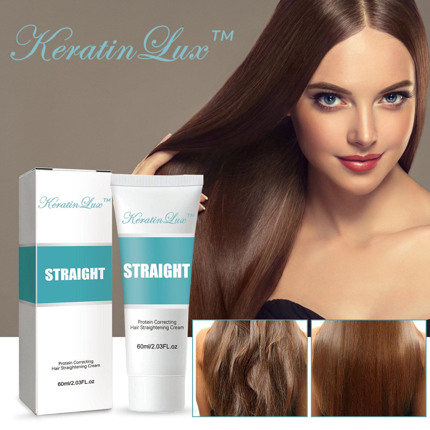 KeratinLux™ | Crema per capelli correttiva e lisciante 