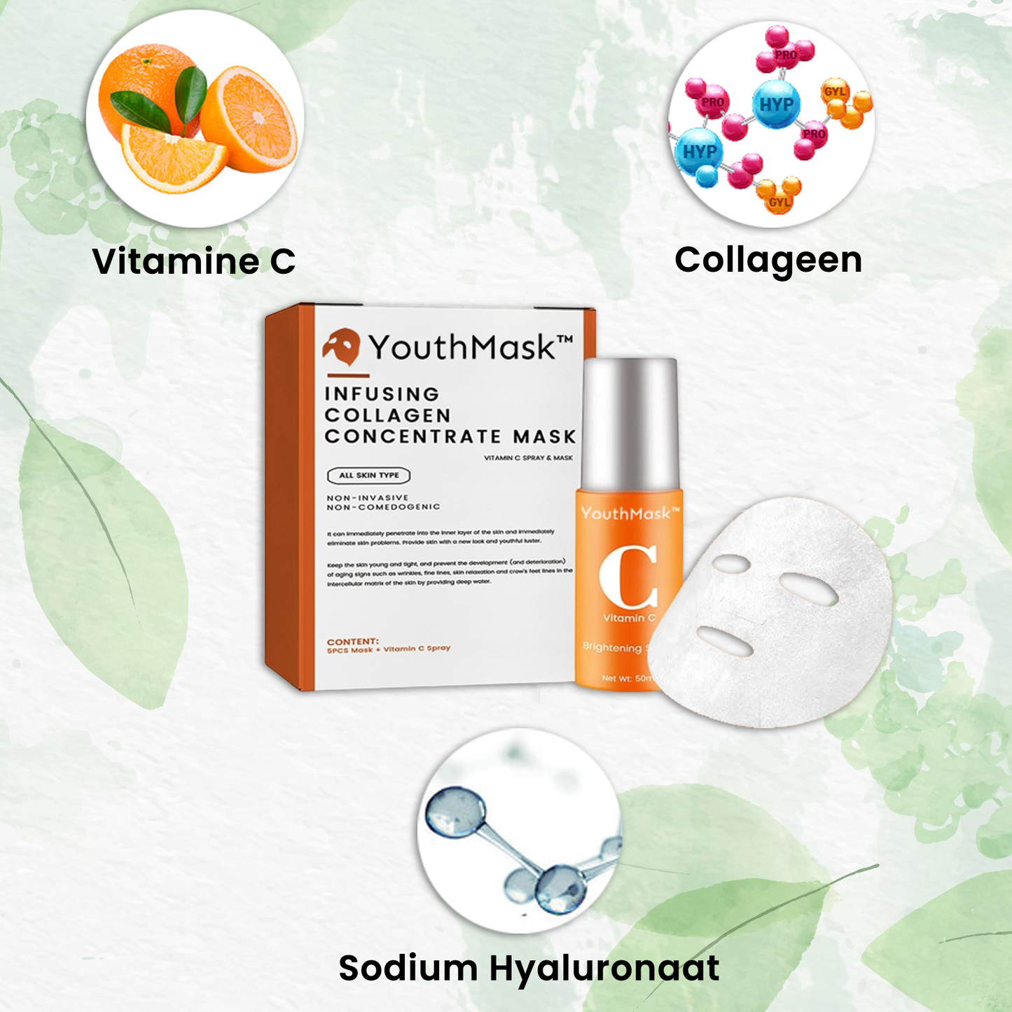 YouthMask™ | Anti-aging Masker met Collageen Infusie