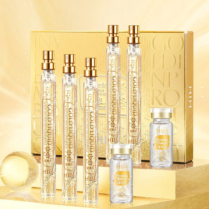 ThreadLift Gold™ | Fil de lifting facial au collagène protéiné 24K 