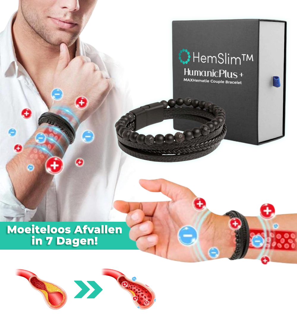 HemSlim™ Adv | Hematiet Steen Afslankarmband